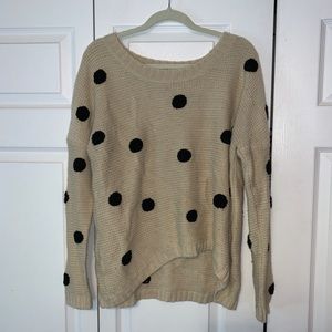 oversized polka dot sweater